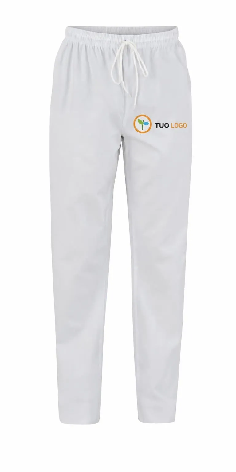 Pantaloni tuta, con un logo di esempio applicato nell’area di stampa